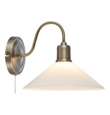Бра Markslojd 108865 VELA Wall 1L Antique Brass/ Shiny White