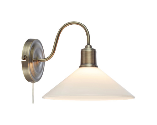 Бра Markslojd 108865 VELA Wall 1L Antique Brass/ Shiny White