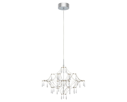 Люстра Markslojd 108869 EFESOS Chandelier 60cm Steel/Clear, 14 Вт, 470 лм, 3000K