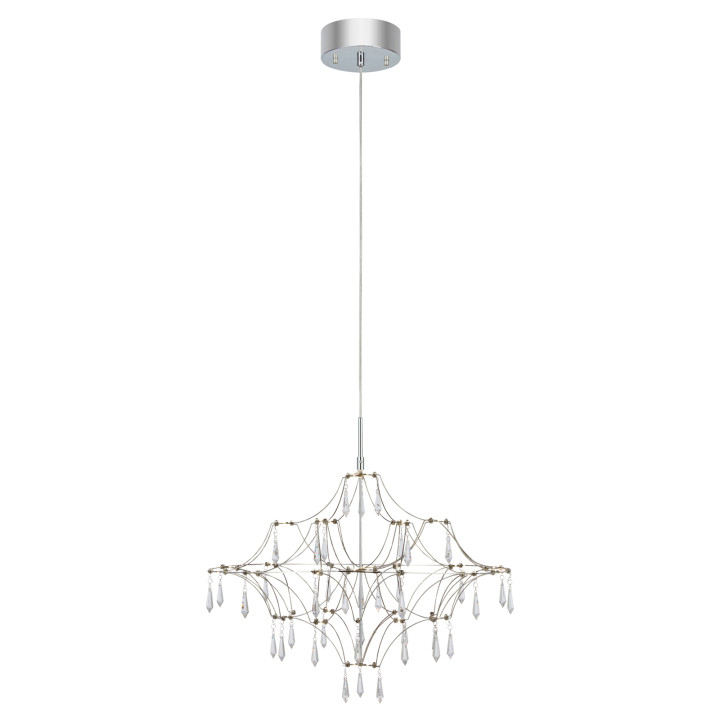 Люстра Markslojd 108869 EFESOS Chandelier 60cm Steel/Clear, 14 Вт, 470 лм, 3000K · Markslojd · markslojd-108869