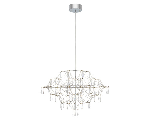 Люстра Markslojd 108870 EFESOS Chandelier 80cm Steel/Clear, 25 Вт, 815 лм, 3000K