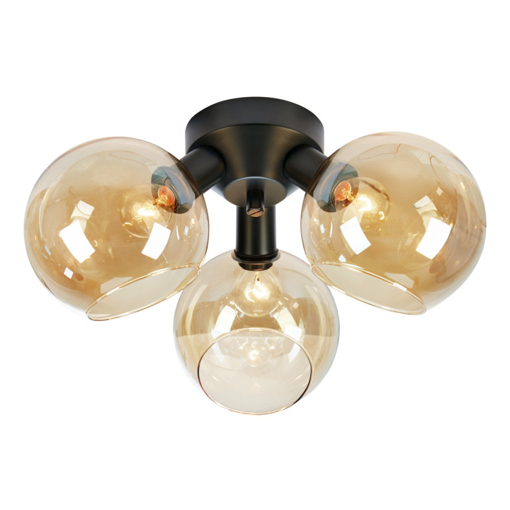 Люстра Markslojd 108997 ARTIS Ceiling 3L Amber/Black · Markslojd · markslojd-108997