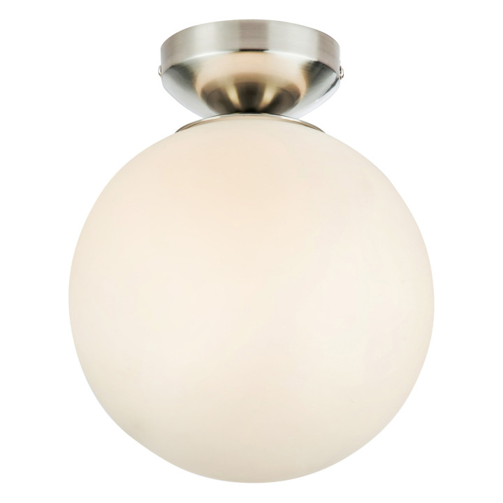 Люстра Markslojd 109024 STINTINO Ceiling 1L White/Satin Nickel IP44 · Markslojd · markslojd-109024