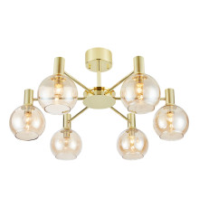 Люстра Markslojd 109152 AMBRA Ceiling 6L Brass/Amber