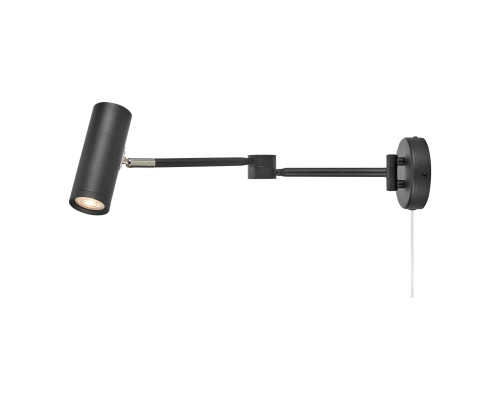 Бра Markslojd 109181 ARLO Wall 1L Black, 4.9 Вт, 450 лм, 3000K