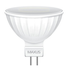 Лампа світлодіодна Maxus 1-LED-510 MR16 3W 4100K GU5.3, 120 град.