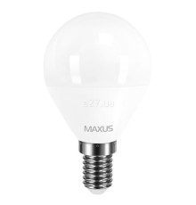 Лампа світлодіодна Maxus 1-LED-5411 G45 4W 3000K E14, 270 град.
