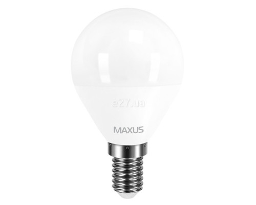 Лампа світлодіодна Maxus 1-LED-5411 G45 4W 3000K E14, 270 град.