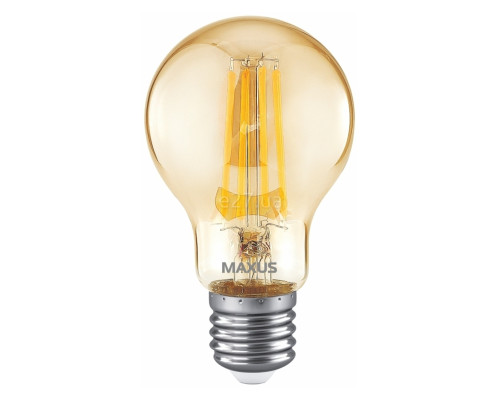 Лампа світлодіодна Maxus 1-MFM-761 Filament, A60 8W 2700K E27, 360°
