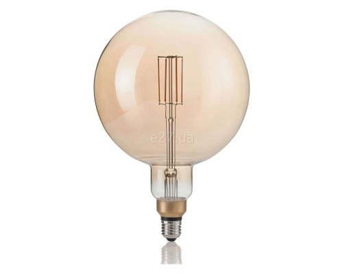 Лампа світлодіодна Ideal Lux 130187 E27 GLOBO D195 04W 2200K CRI80 AMBRA, 4W 2200K E27