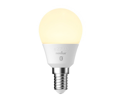 Лампа світлодіодна Nordlux 2070011401 Smart E14 G45 Light Bulb Opal White, G45 4.7W 2200-6500K E14, 200°
