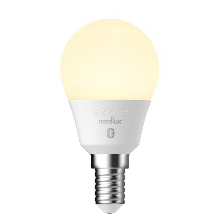 Лампа світлодіодна Nordlux 2070011401 Smart E14 G45 Light Bulb Opal White, G45 4.7W 2200-6500K E14, 200° · Nordlux · nordlux-2070011401