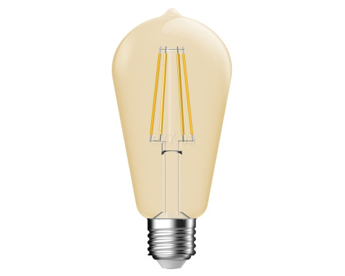 Лампа світлодіодна Nordlux 2080052758 E27 St64 Deco Dim Light Bulb Goldcolor, ST64 4.2W 2500K E27 Dimmable, 360°