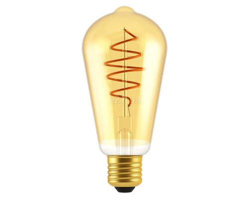 Лампа світлодіодна Nordlux 2080062758 E27 St64 Deco Dim Light Bulb Goldcolor, ST64 4.9W 2200K E27 Dimmable, 360°