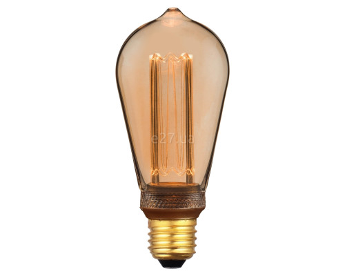Лампа світлодіодна Nordlux 2080082758 E27 St64 Deco Dim Light Bulb Goldcolor, ST64 3.5W 1800K E27 Dimmable, 360°