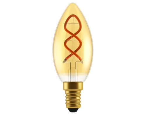 Лампа світлодіодна Nordlux 2080101458 E14 C35 Deco Dim Light Bulb Goldcolor, C35 3W 2200K E14 Dimmable, 360°