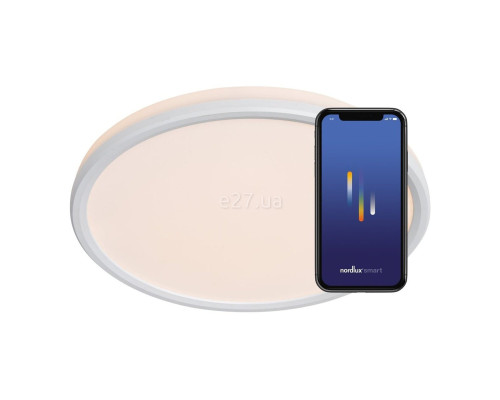 Стельовий світильник Nordlux 2110826101 Liva Smart RGB White, 21 Вт, 2100 лм, 2700K-6500K