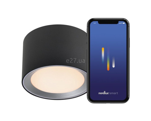 Точковий світильник Nordlux 2110840103 Landon 8 Smart Black, 8 Вт, 700 лм, 2700K-6500K