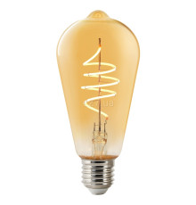 Лампа світлодіодна Nordlux 2170112747 Smart E27 St64 Deco Light Bulb Amber, ST64 4.7W 2200K E27, 360°