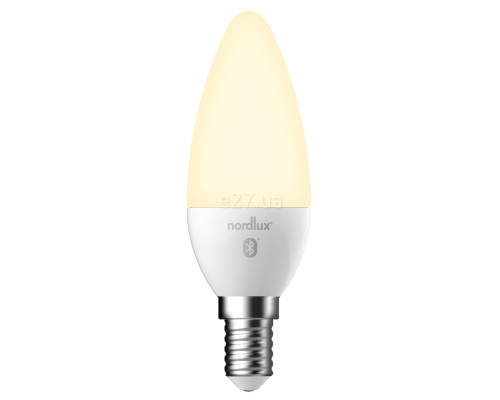 Лампа світлодіодна Nordlux 2170171401 Smart E14 Light Bulb White, C35 4.7W 2700K E14, 300°