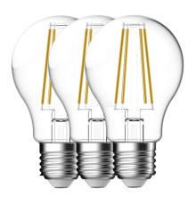 Лампа світлодіодна Nordlux 2270012700 Smart E27 Light Bulb Clear, A60 4.7W 2200-6500K E27 (набір з 3шт.), 360°