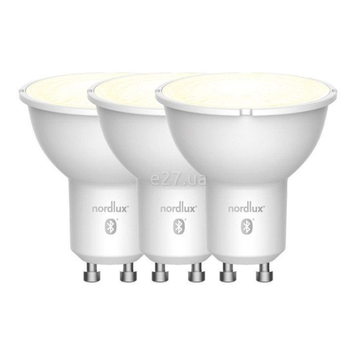 Лампа світлодіодна Nordlux 2270031000 Smart GU10 Light Bulb Clear, MR16 4.8W 2200-6500K GU10 (набір з 3шт.), 36° · Nordlux · nordlux-2270031000
