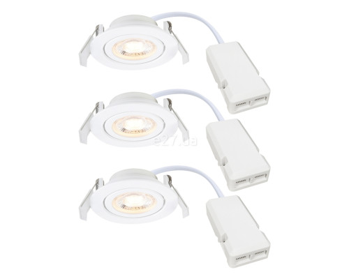 Точковий світильник Nordlux 2510310101 Monolo 3-Kit White, 4.8 Вт, 450 лм, 3000K
