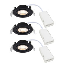 Точковий світильник Nordlux 2510310103 Monolo 3-Kit Black, 4.8 Вт, 450 лм, 3000K