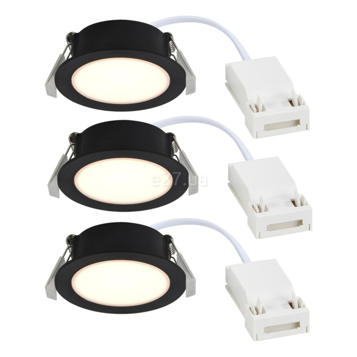 Точковий світильник Nordlux 2510400103 Olea 3-Kit Black, 4.4 Вт, 345 лм, 2700K · Nordlux · nordlux-2510400103
