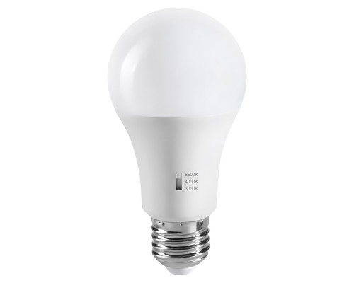 Лампа світлодіодна Nordlux 2672002701 Energetic E27 | A60 | CCT Switch | 3000/4000/6500 Kelvin | 900 Lumen, A60 3000/4000/6500K E27