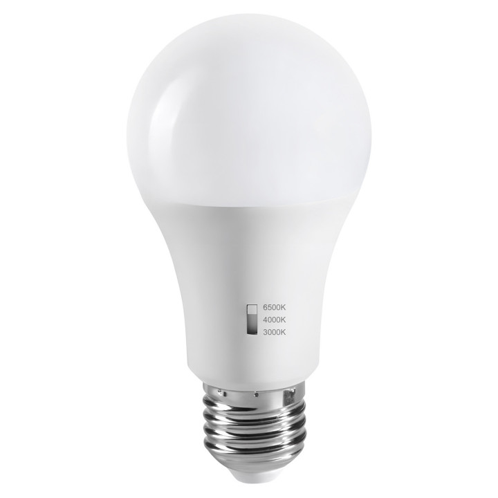 Лампа світлодіодна Nordlux 2672002701 Energetic E27 | A60 | CCT Switch | 3000/4000/6500 Kelvin | 900 Lumen, A60 3000/4000/6500K E27 · Nordlux · nordlux-2672002701