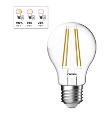 Лампа світлодіодна Nordlux 5251000221 Energetic E27 | A60 | Step-dim | 2700 Kelvin | 806 Lumen, A60 2700K E27