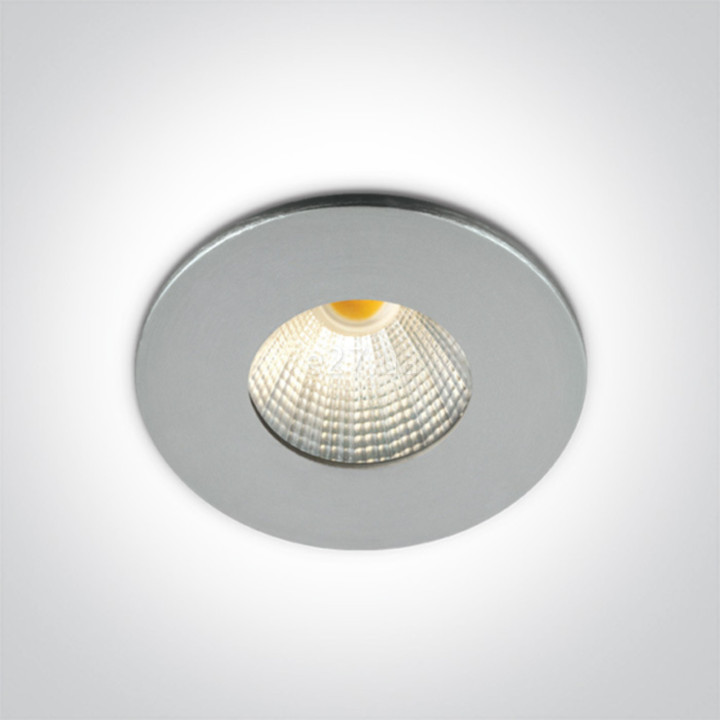Точковий світильник One Light 10103B/AL/W Aluminium COB LED WW 1w/2w 350mA/700mA, 1 Вт, 270 лм, 3000K · One Light · one-light-10103b-al-w