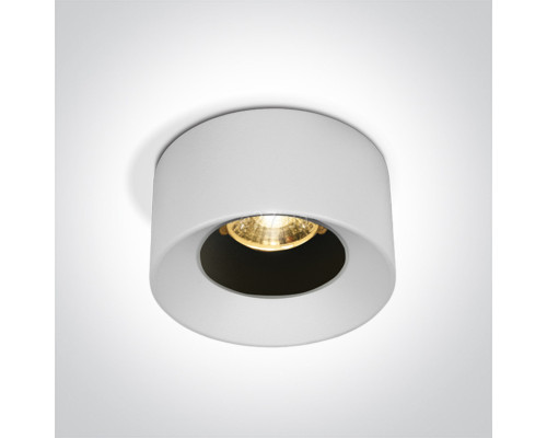 Точковий світильник One Light 10107A/W/W Recessed Spots Fixed LED, 7 Вт, 600 лм, 3000К