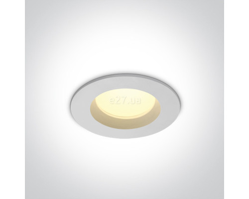 Точковий світильник One Light 10107B/W/V Downlights Fixed LED, 7 Вт, 540 лм, 3000К-4000К-5000К