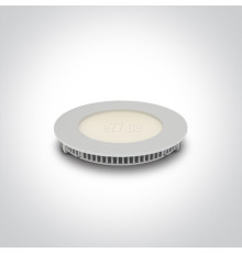 Точковий світильник One Light 10108FA/W/C The 3-12W Round Recessed Panels Die cast, 8 Вт, 560 лм, 4000K