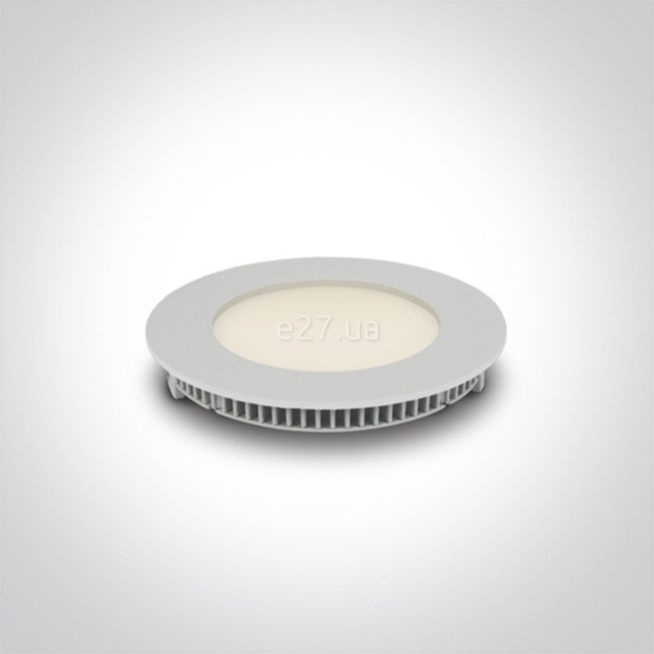 Точковий світильник One Light 10108FA/W/C The 3-12W Round Recessed Panels Die cast, 8 Вт, 560 лм, 4000K · One Light · one-light-10108fa-w-c