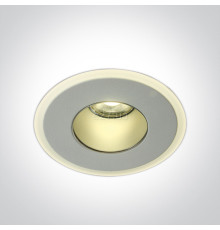 Точковий світильник One Light 10108J/W/W Recessed Spots Fixed LED, 8 Вт, 560 лм, 3000K