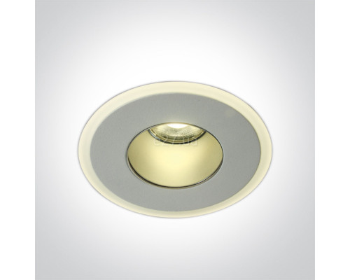 Точковий світильник One Light 10108J/W/W Recessed Spots Fixed LED, 8 Вт, 560 лм, 3000K