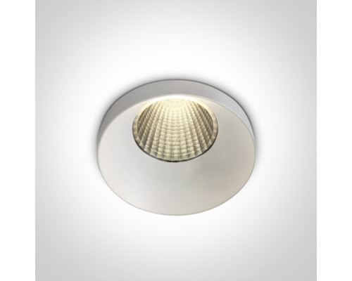 Точковий світильник One Light 10112HA/W/W Recessed Spots Fixed LED, 12 Вт, 1100 лм, 3000K