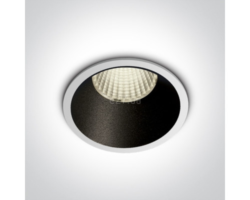 Точковий світильник One Light 10112K/W/C Recessed Spots Fixed LED, 12 Вт, 1100 лм, 4000K
