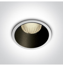 Точковий світильник One Light 10112K/W/W Recessed Spots Fixed LED, 12 Вт, 1100 лм, 3000K