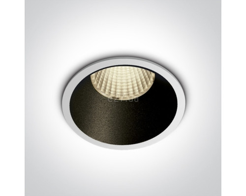 Точковий світильник One Light 10112K/W/W Recessed Spots Fixed LED, 12 Вт, 1100 лм, 3000K