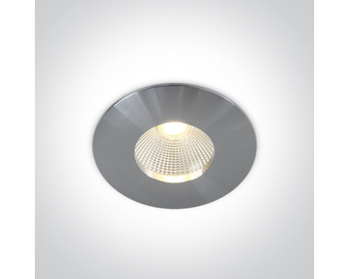 Точковий світильник One Light 10112P/AL/W The COB IP65 Bathroom High Power, 12 Вт, 1100 лм, 3000K