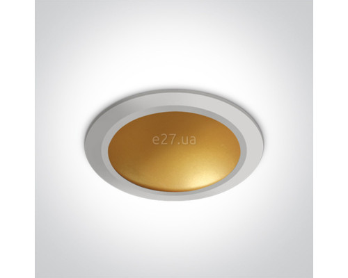 Стельовий світильник One Light 10116FD/W/BS The Dark Light Dome Reflector Die cast, 16 Вт, 800 лм, 3000K