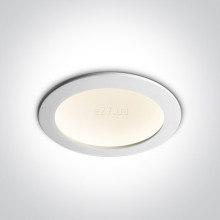 Стельовий світильник One Light 10116FD/W/C The Dark Light Dome Reflector Die cast, 16 Вт, 1150 лм, 4000K · One Light · one-light-10116fd-w-c