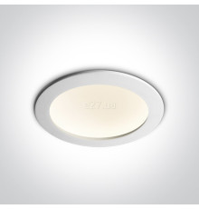 Стельовий світильник One Light 10116FD/W/C The Dark Light Dome Reflector Die cast, 16 Вт, 1150 лм, 4000K