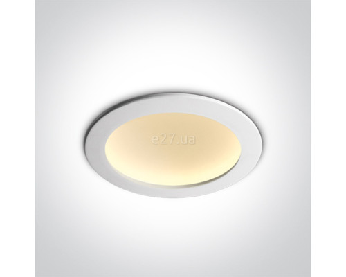 Стельовий світильник One Light 10116FD/W/W The Dark Light Dome Reflector Die cast, 16 Вт, 1150 лм, 3000K
