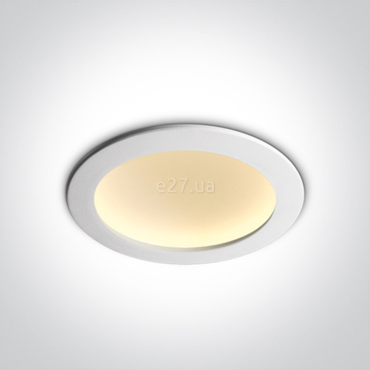 Стельовий світильник One Light 10116FD/W/W The Dark Light Dome Reflector Die cast, 16 Вт, 1150 лм, 3000K · One Light · one-light-10116fd-w-w