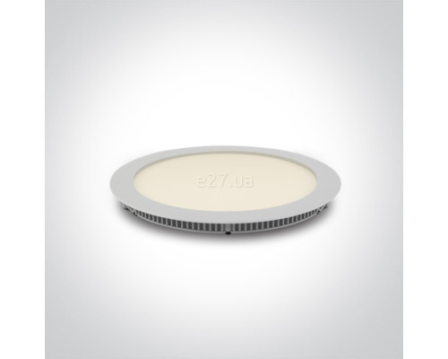 Стельовий світильник One Light 10118FA/W/W The 18-30W Round Recessed Panels Die cast, 18 Вт, 1080 лм, 3000K
